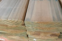 the smooth finish of dressed treated pine timber